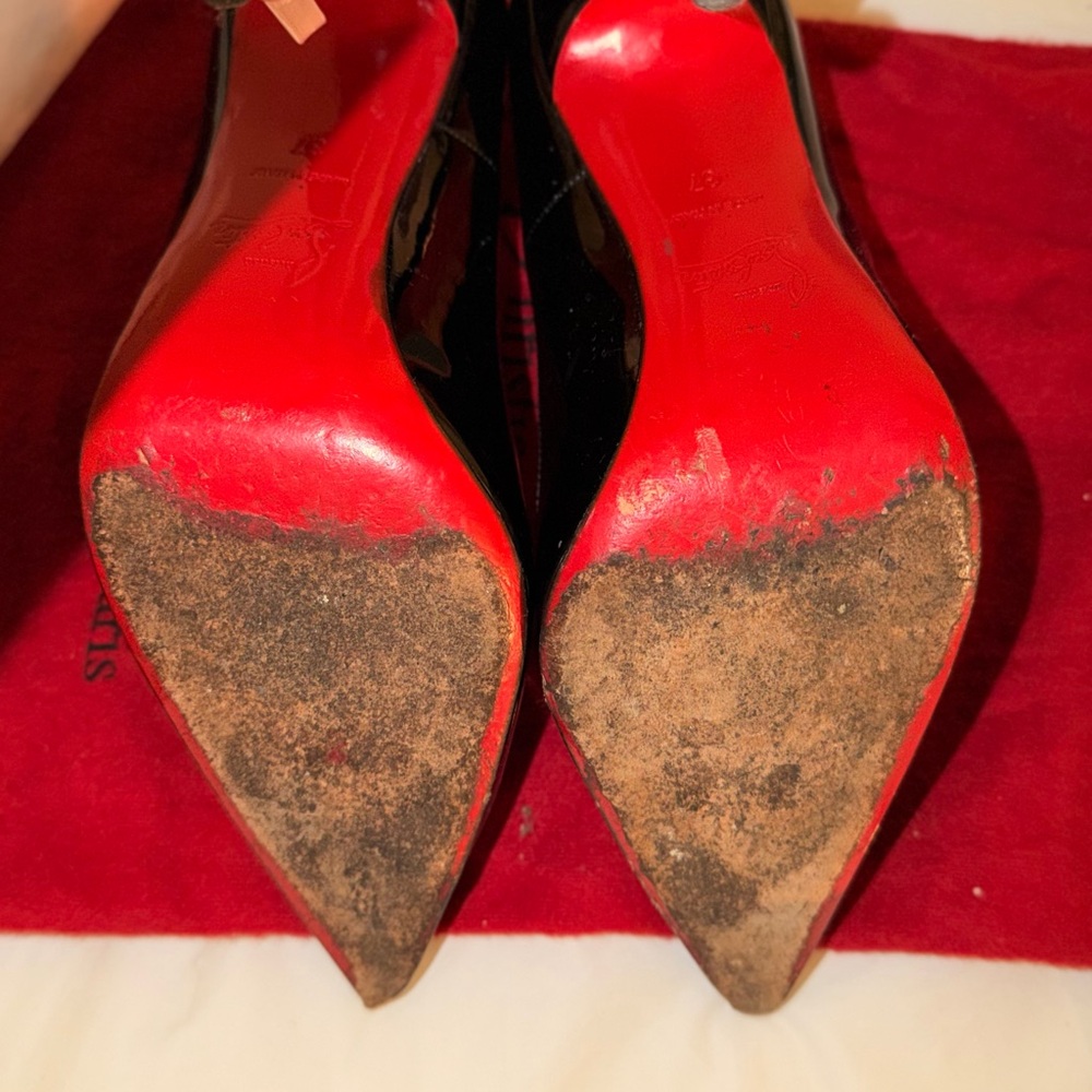 Christian Louboutin So Kate 120 Black Patent Leather Heels – Size 37 - Picture 3 of 8